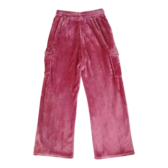 Derek Heart Fuzzy Cargo Pants - Picture 2 of 8